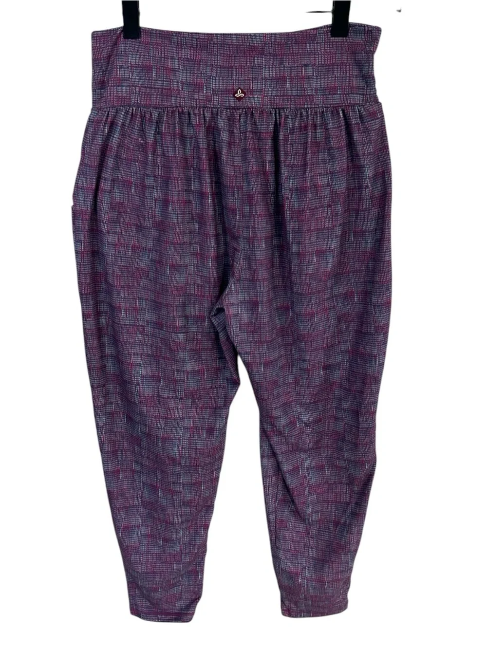 Prana Ryley Jogger Purple Heathered Harem Crop Pants Size Medium